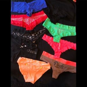 Victoria Secret and Pink panties.